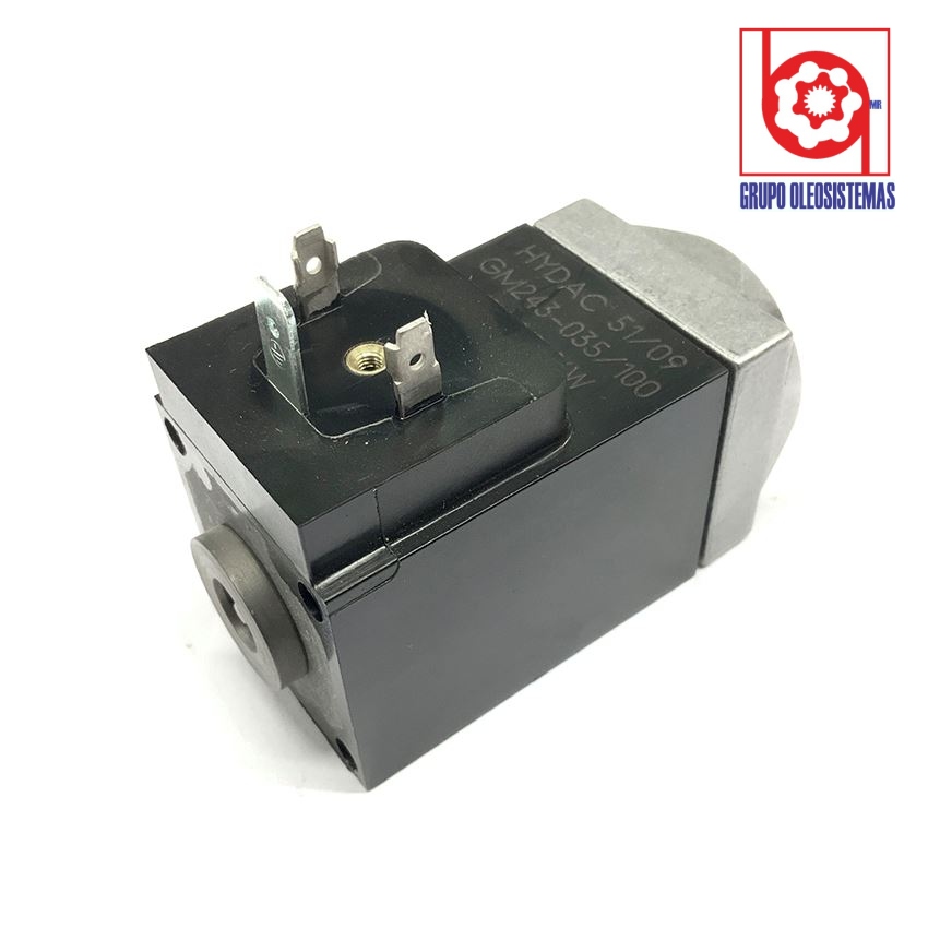 BOBINA REXROTH, 24 VOLTS METALICA CON CONECTOR DIN