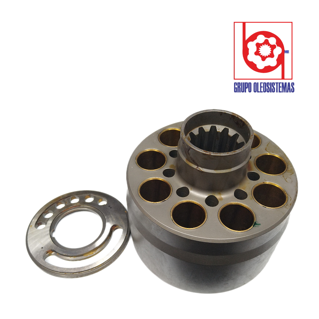 BLOCK DE PISTONES   Y PLATO VALVULA LH UNCANNY PARA  BOMBA   E320B