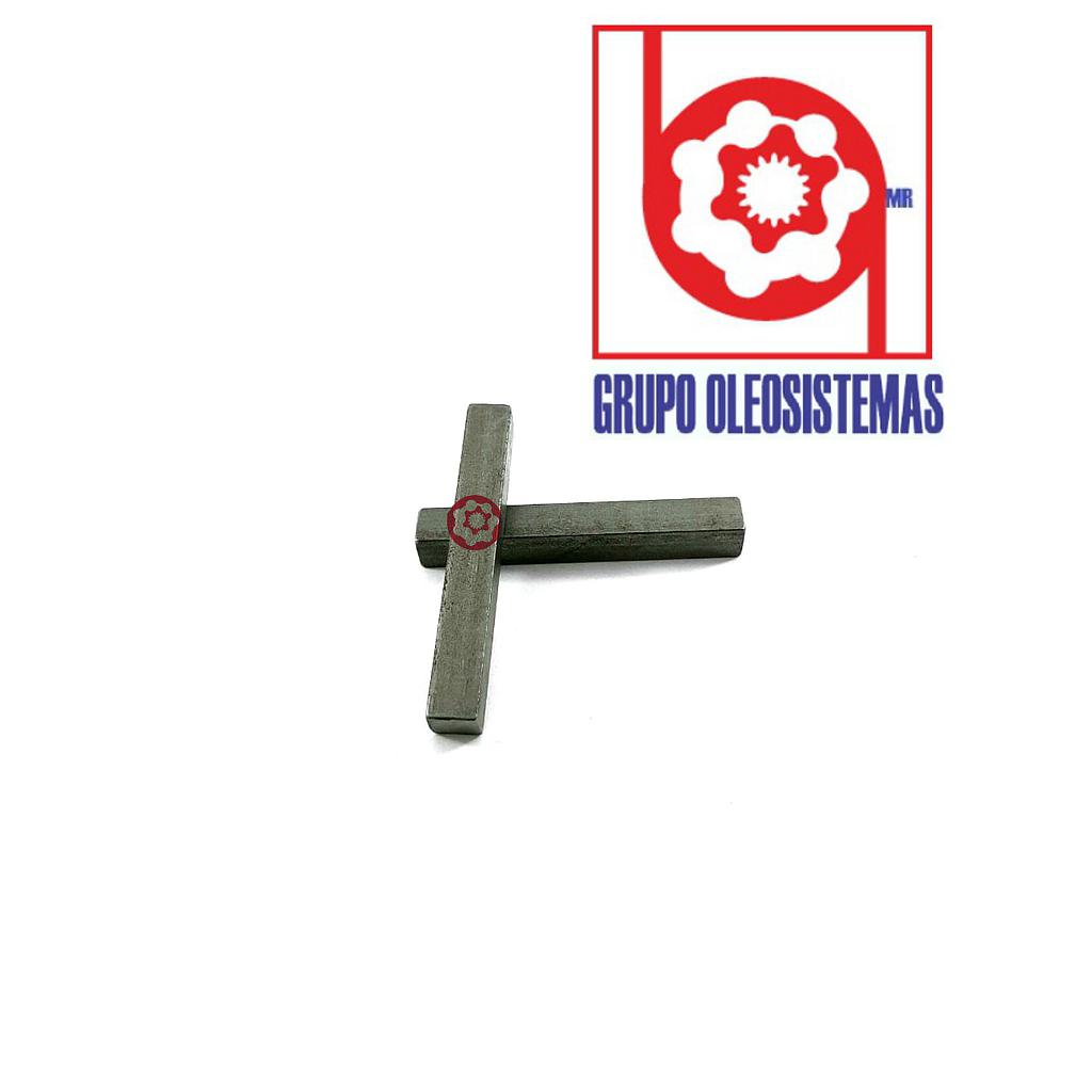 CUÑA CUADRADA COMERCIAL DE .31W X 2.25L X .31H STEEL